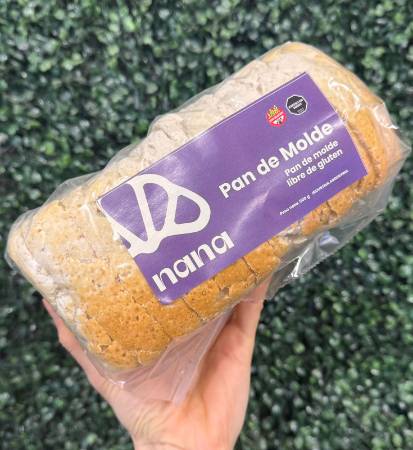 PAN DE MOLDE BLANCO NANA SIN TACC 500GR - Oliva Mercado Natural