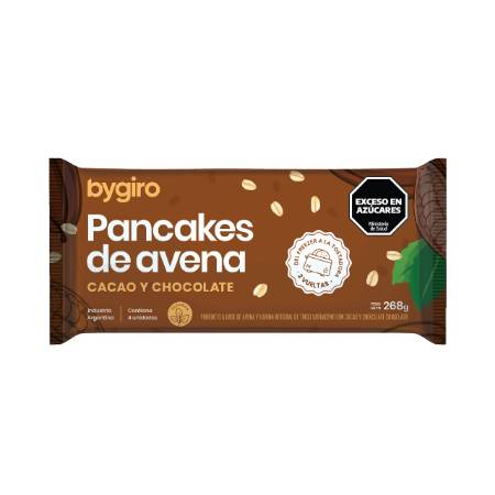 PANCAKES BYGIRO AVENA CACAO Y CHOCOLATE 4U - Oliva Mercado Natural