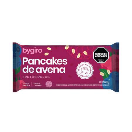 PANCAKES BYGIRO AVENA Y FRUTOS ROJOS 4U - Oliva Mercado Natural