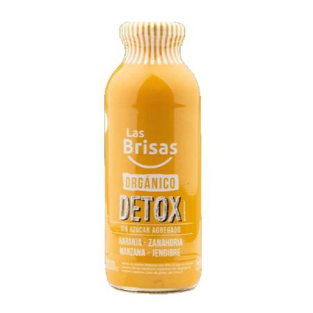JUGO ORGANICO LAS BRISAS DETOX (NAR-ZANAH-MANZ-JENG) 330ML - Oliva Mercado Natural