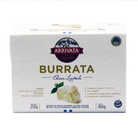 QUESO BURRATA ARRIVATA 250GR - Oliva Mercado Natural